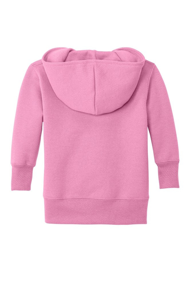Pink Infant Full Zip Fleece Hooded Sweatshirt Jacket - Petite & Sassy Designs