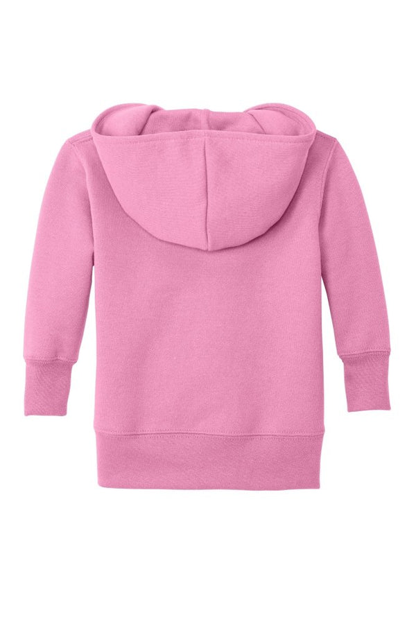 Pink Infant Full Zip Fleece Hooded Sweatshirt Jacket - Petite & Sassy Designs