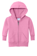 Pink Infant Full Zip Fleece Hooded Sweatshirt Jacket