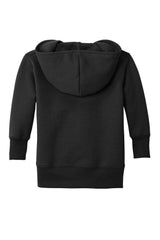 Black Infant Full Zip Fleece Hooded Sweatshirt Jacket