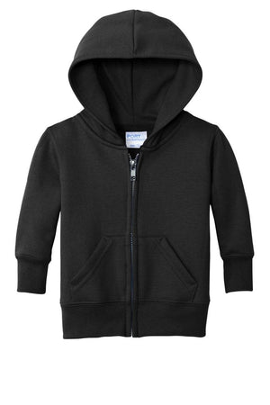 Black Infant Full Zip Fleece Hooded Sweatshirt Jacket - Petite & Sassy Designs