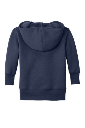 Navy Infant Full Zip Fleece Hooded Sweatshirt Jacket - Petite & Sassy Designs