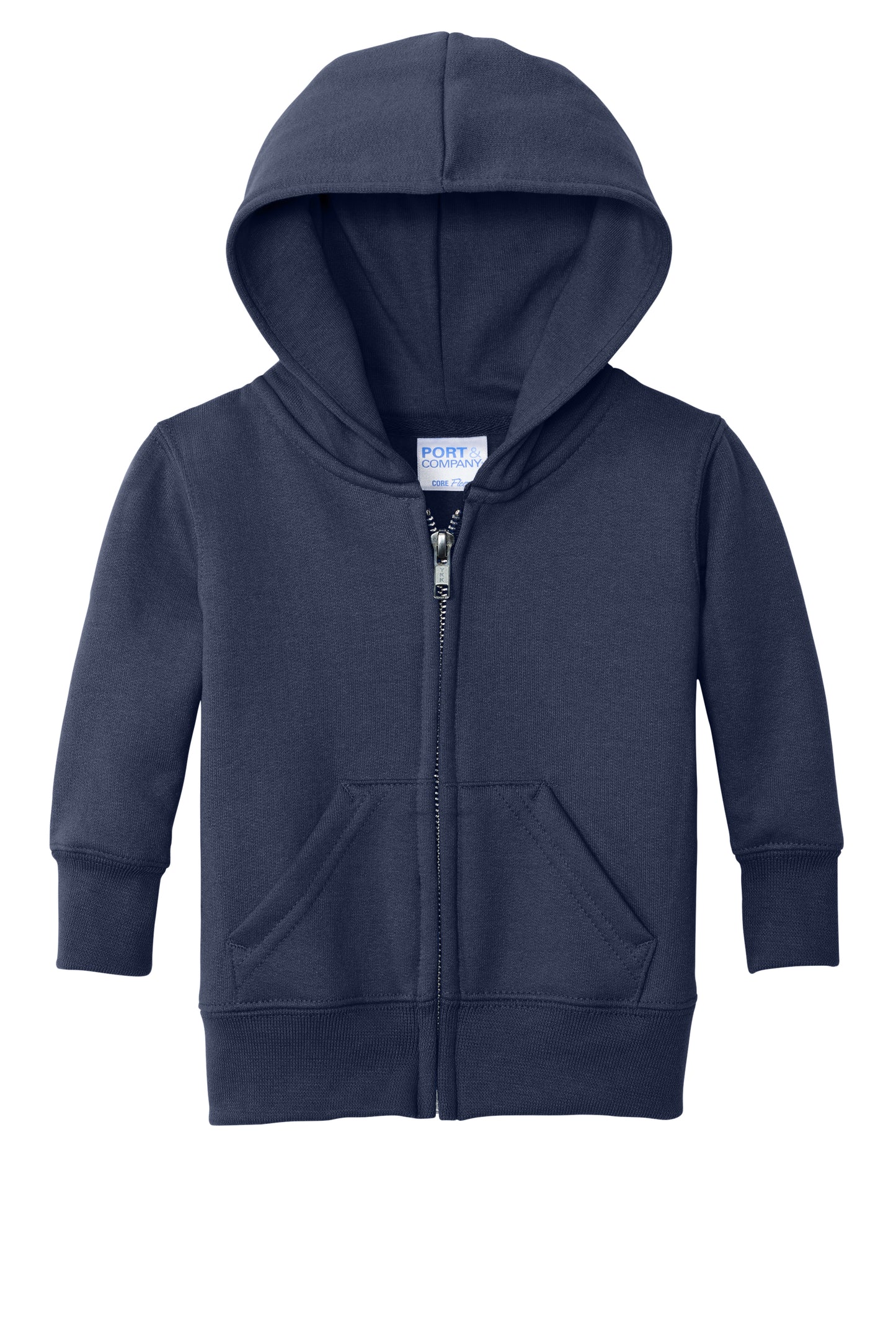 Navy Infant Full Zip Fleece Hooded Sweatshirt Jacket