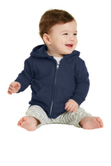 Navy Infant Full Zip Fleece Hooded Sweatshirt Jacket