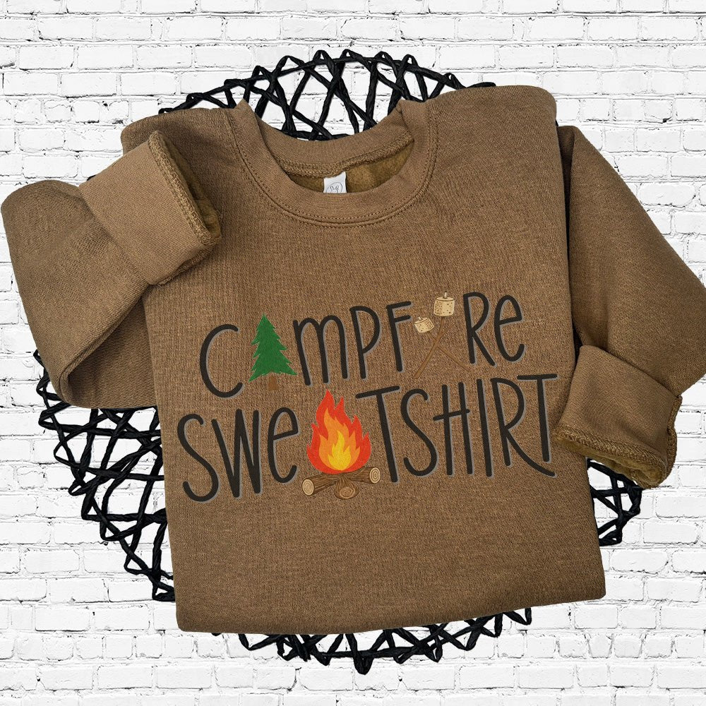 Campfire Sweatshirt Perfect for Fall Nights - Petite & Sassy Designs