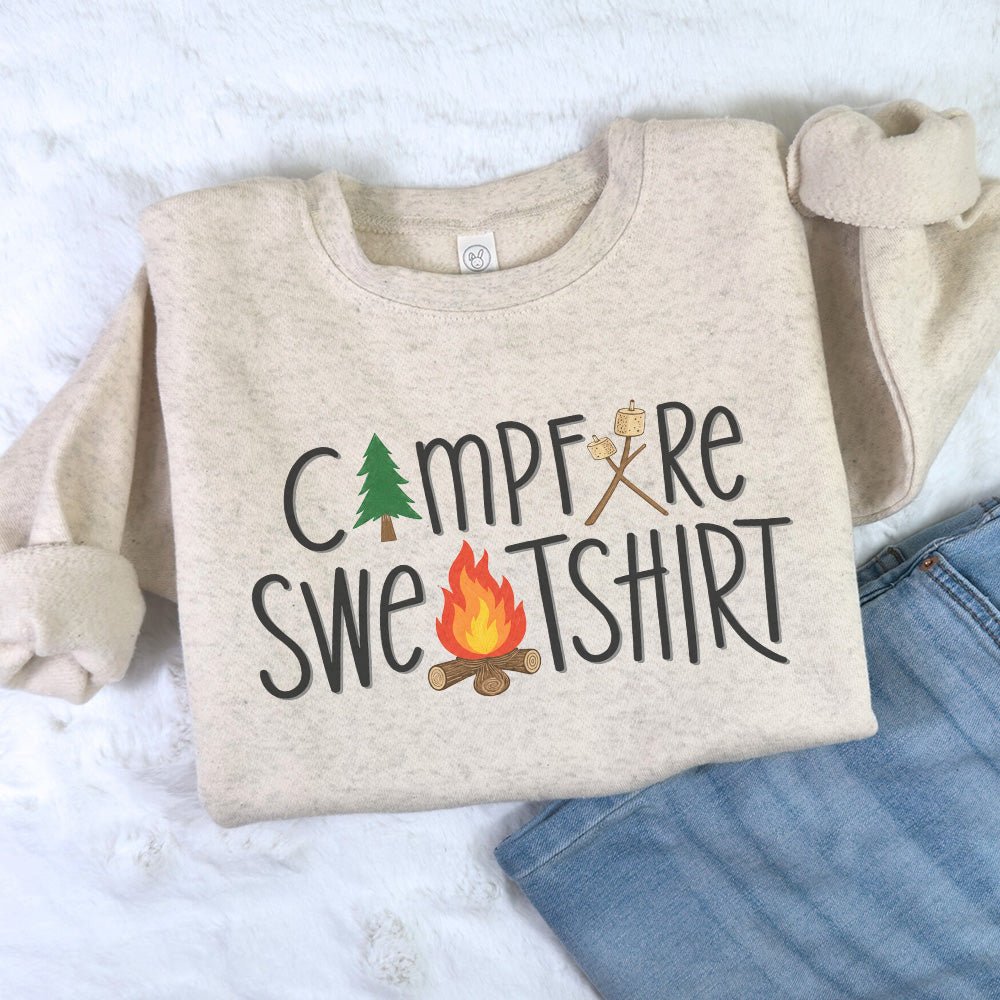 Campfire Sweatshirt Perfect for Fall Nights - Petite & Sassy Designs