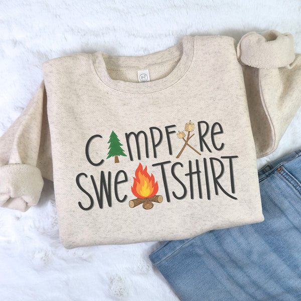 Campfire Sweatshirt Perfect for Fall Nights