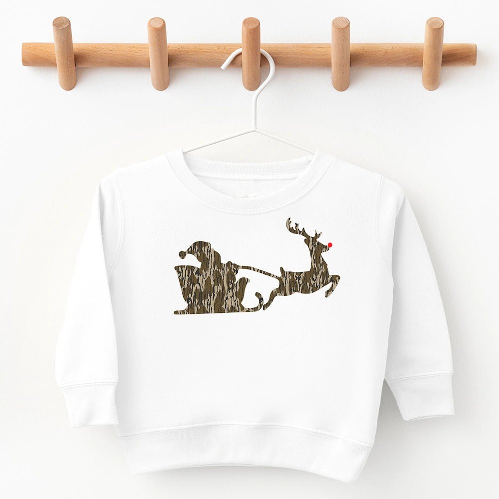 Camo Santa Sleigh Sweatshirt - Petite & Sassy Designs