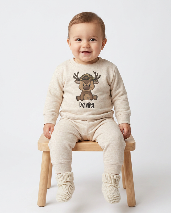 Personalized Camo Deer Baby Jogger Set