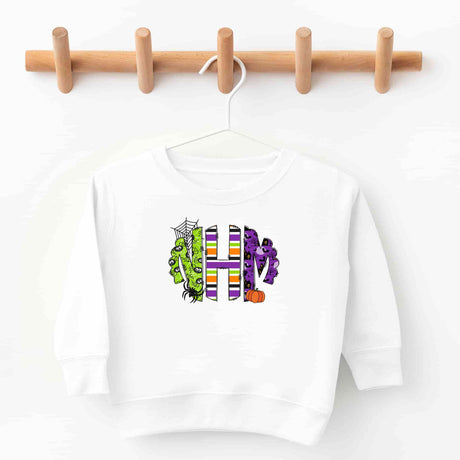 Kids Monogrammed sweatshirt in Halloween font