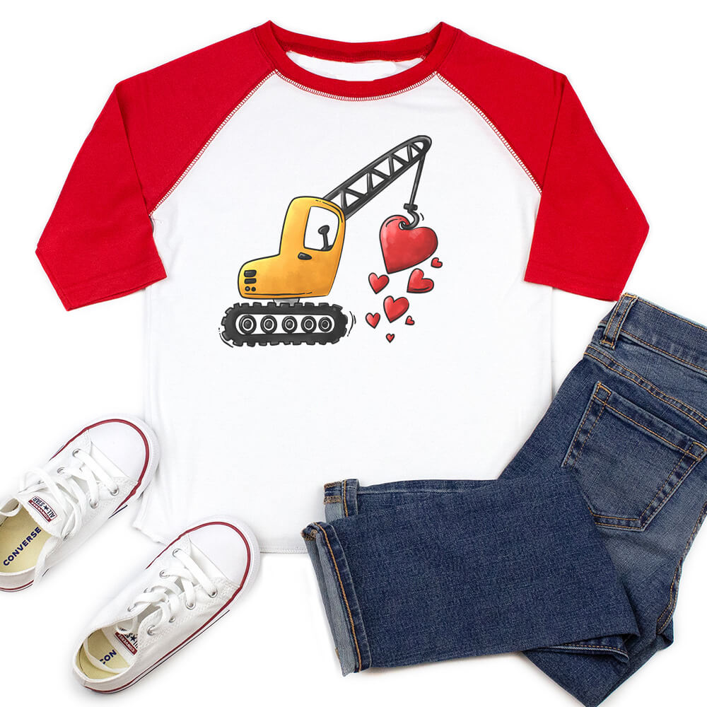 Crane Heart Raglan