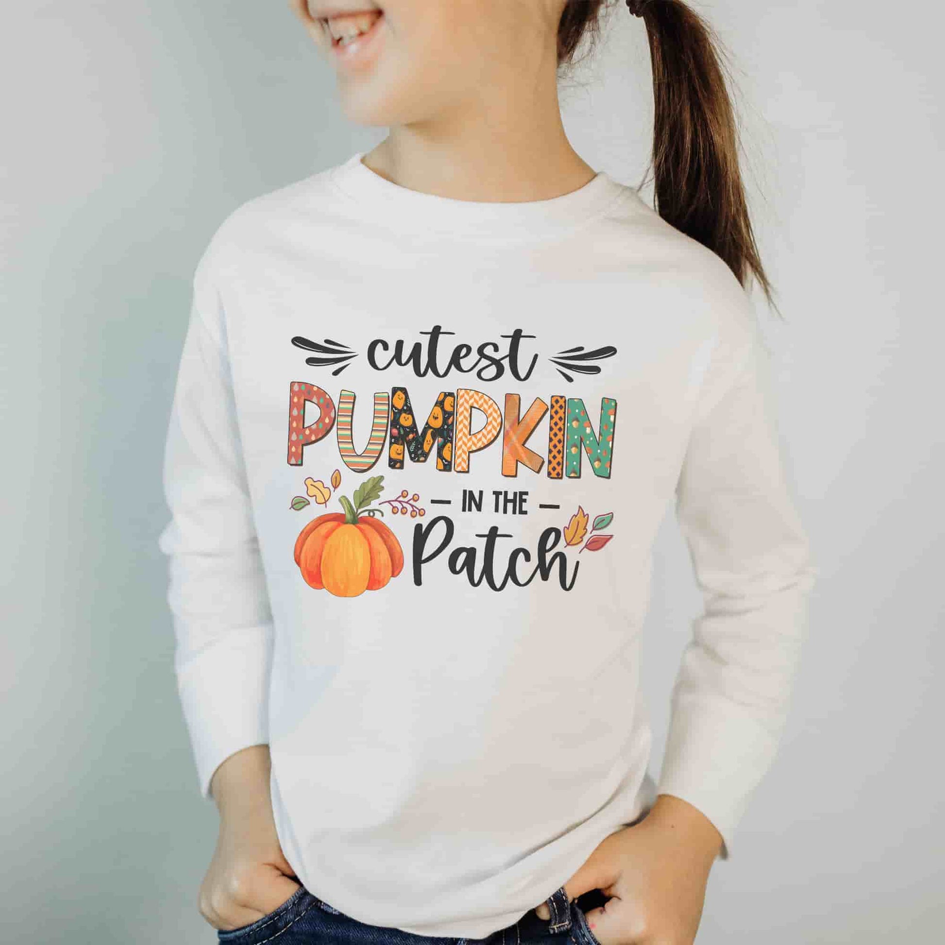 Cutest Pumpkin in the patch t-shirt model