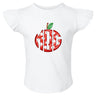 Dotted Apple Monogram Flutter Sleeve T-shirt