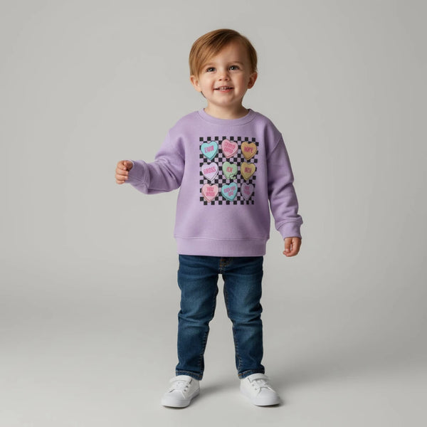 Eww Funny Candy Hearts Sweatshirt - Petite & Sassy Designs