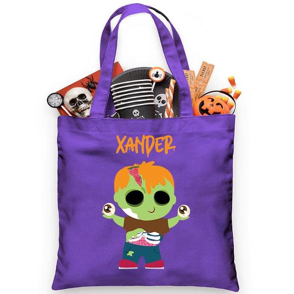 Eyeballs Zombie Trick or Treat Bag - Petite & Sassy Designs