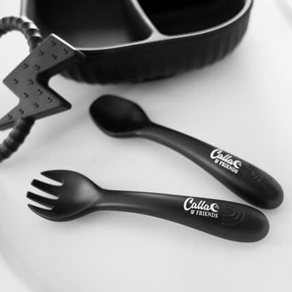 BLACKOUT COLLECTION My First Silicone Utensils - Petite & Sassy Designs
