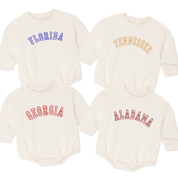 Game Day Cream Sweatshirt Bubble - Petite & Sassy Designs