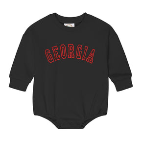 Game Day Black Sweatshirt Bubble - Petite & Sassy Designs