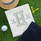 Initial Golf Monogram T-shirt - Petite & Sassy Designs