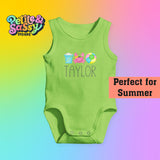 Personalized Beach Trio Tank Bodysuit