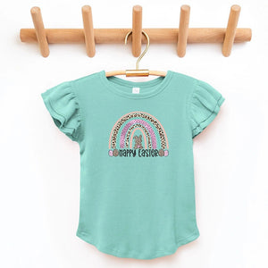 Happy Easter Flutter Sleeve Top - Petite & Sassy Designs