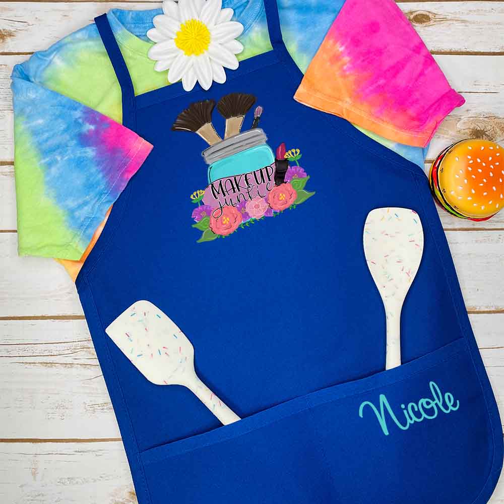 Personalized Kids Makeup Junkie Apron