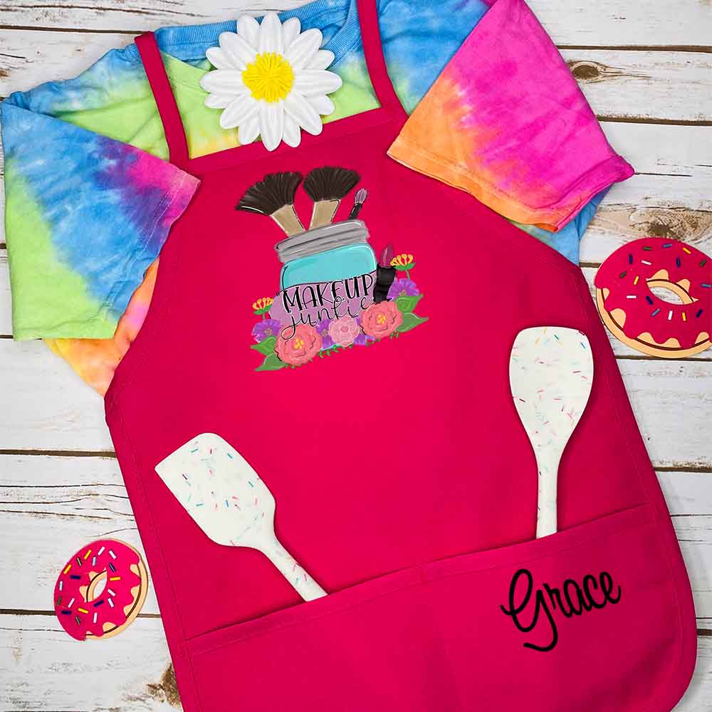 Personalized Kids Makeup Junkie Apron