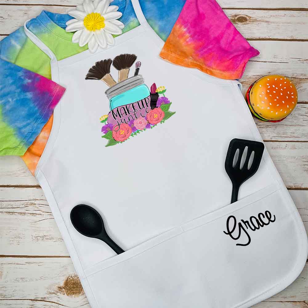 Personalized Kids Makeup Junkie Apron