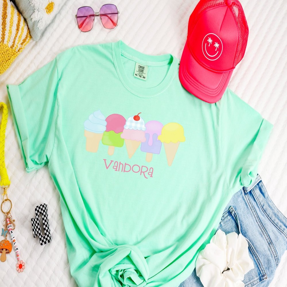 Personalized Ice Cream Tee - Petite & Sassy Designs
