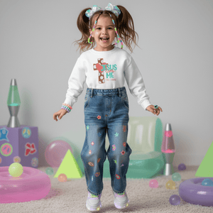 Jesus Loves Me This I Know Sweatshirt for Kids - Petite & Sassy Designs