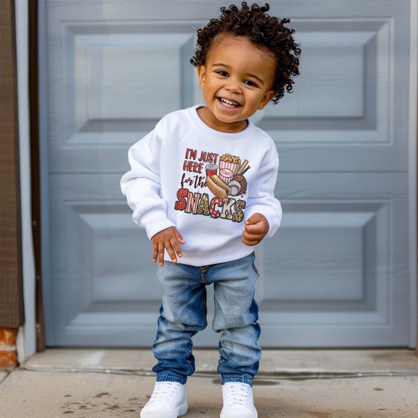 Baseball Snacks Sweatshirt - Petite & Sassy Designs