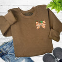 Pumpkin Bow Sweatshirt - Petite & Sassy Designs