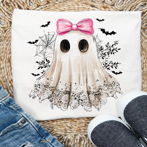 Lace Ghost Sweatshirt – Cute Halloween Fleece Pullover - Petite & Sassy Designs