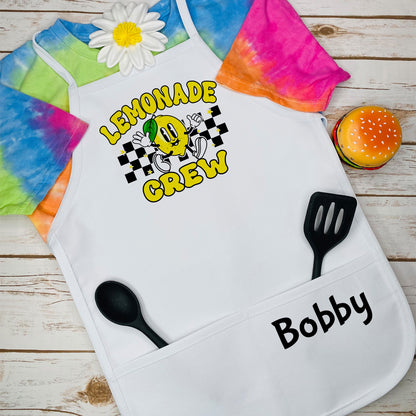 Lemonade Stand Crew Kids Apron