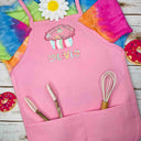 Personalized Kids Apron Cupcake Patterned Name Apron - Petite & Sassy Designs