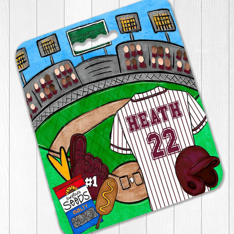 Personalized Baseball Bleacher Seat Cushion - Petite & Sassy Designs