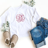 Monogrammed Long Sleeve Tee - Petite & Sassy Designs