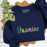 Custom Multi Color Name Sweatshirt