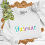 Custom Multi Color Name Sweatshirt