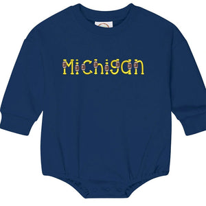 Michigan Sweatshirt Bubble - Petite & Sassy Designs