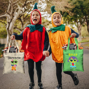 Zombie Girl Trick or Treat Bag - Petite & Sassy Designs
