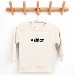 Organic Cotton Lightweight Crewneck Pullover in Natural - Petite & Sassy Designs