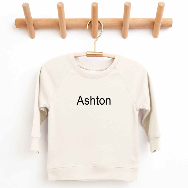 Organic Cotton Lightweight Crewneck Pullover in Natural - Petite & Sassy Designs
