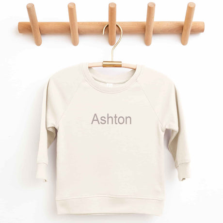 Organic Cotton Lightweight Crewneck Pullover in Natural