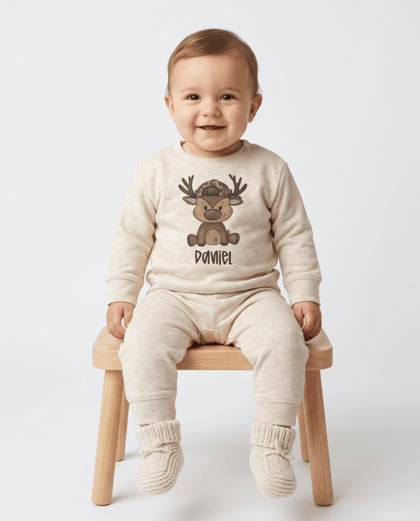 Cuteness overload with our super adorable Personalized Baby Jogger Set, which features a trendy top with a sublimated design