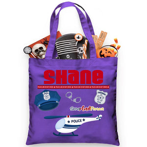 Helicopter Police Trick or Treat Bag - Petite & Sassy Designs