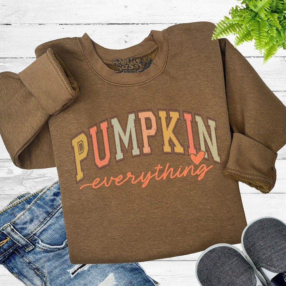 Pumpkin Everything Sweatshirt - Petite & Sassy Designs