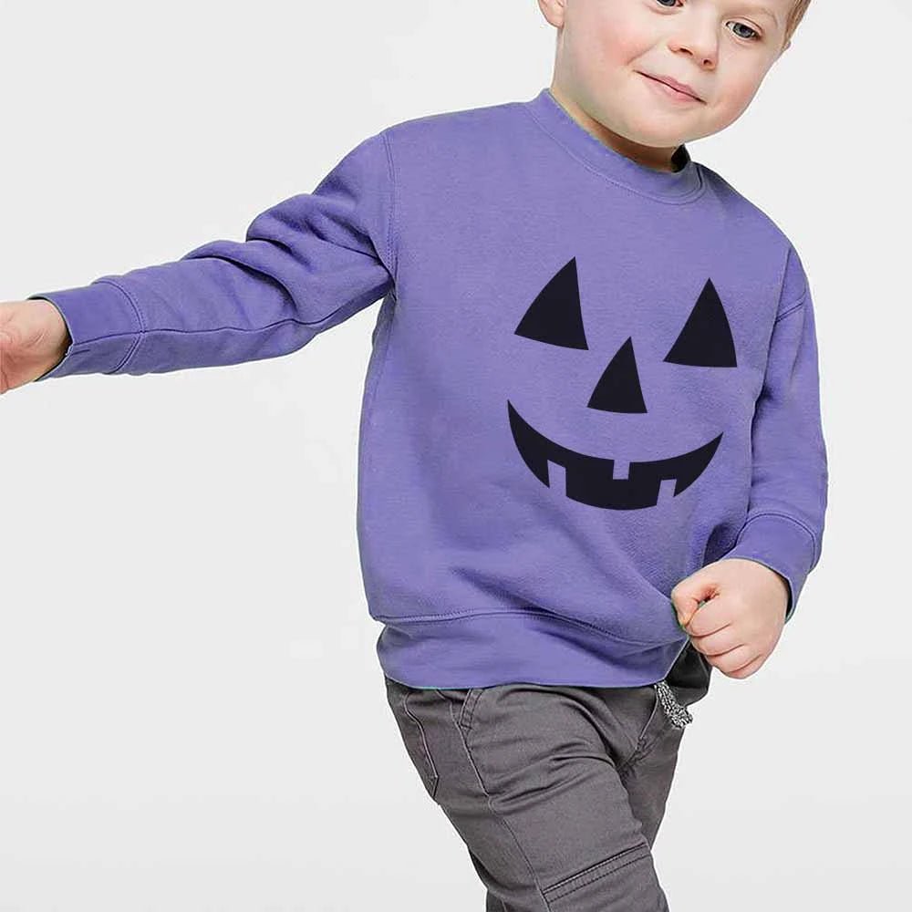 Jack - O - Lantern Face Sweatshirt - Petite & Sassy Designs