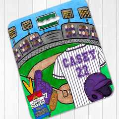 Personalized Baseball Bleacher Seat Cushion - Petite & Sassy Designs
