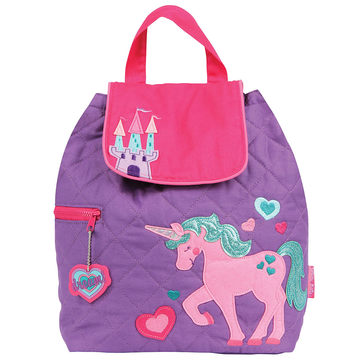 Unicorn Quilted Purple Backpack